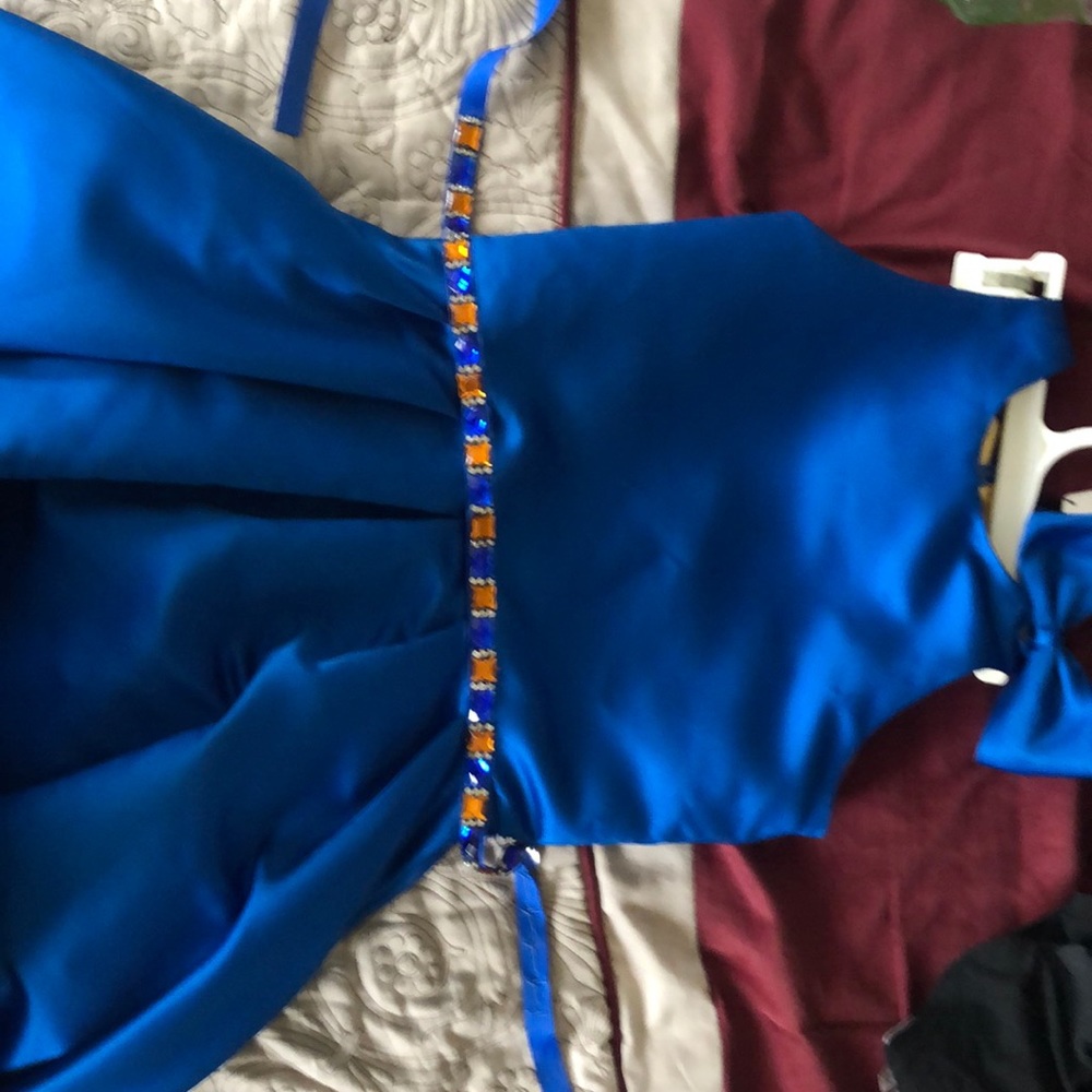 Brand new kids dress UK size 13 which is a US size 10 with tag still on it blue